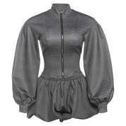 Pinstripe 2 Piece Skirt Set