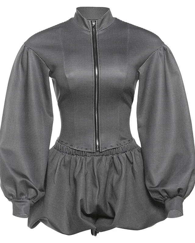 Pinstripe 2 Piece Skirt Set