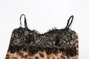 Lace Leopard Mini Dress