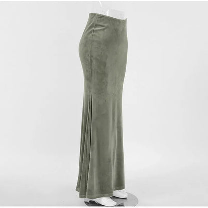 Sage Cascade Maxi Skirt