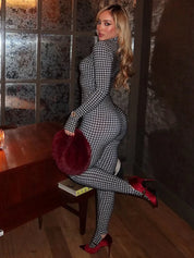 Houndstooth Jumpsuit