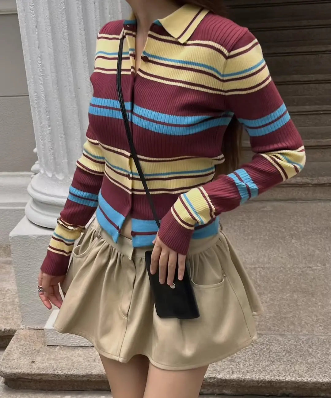 Knit Stripe Cardigan