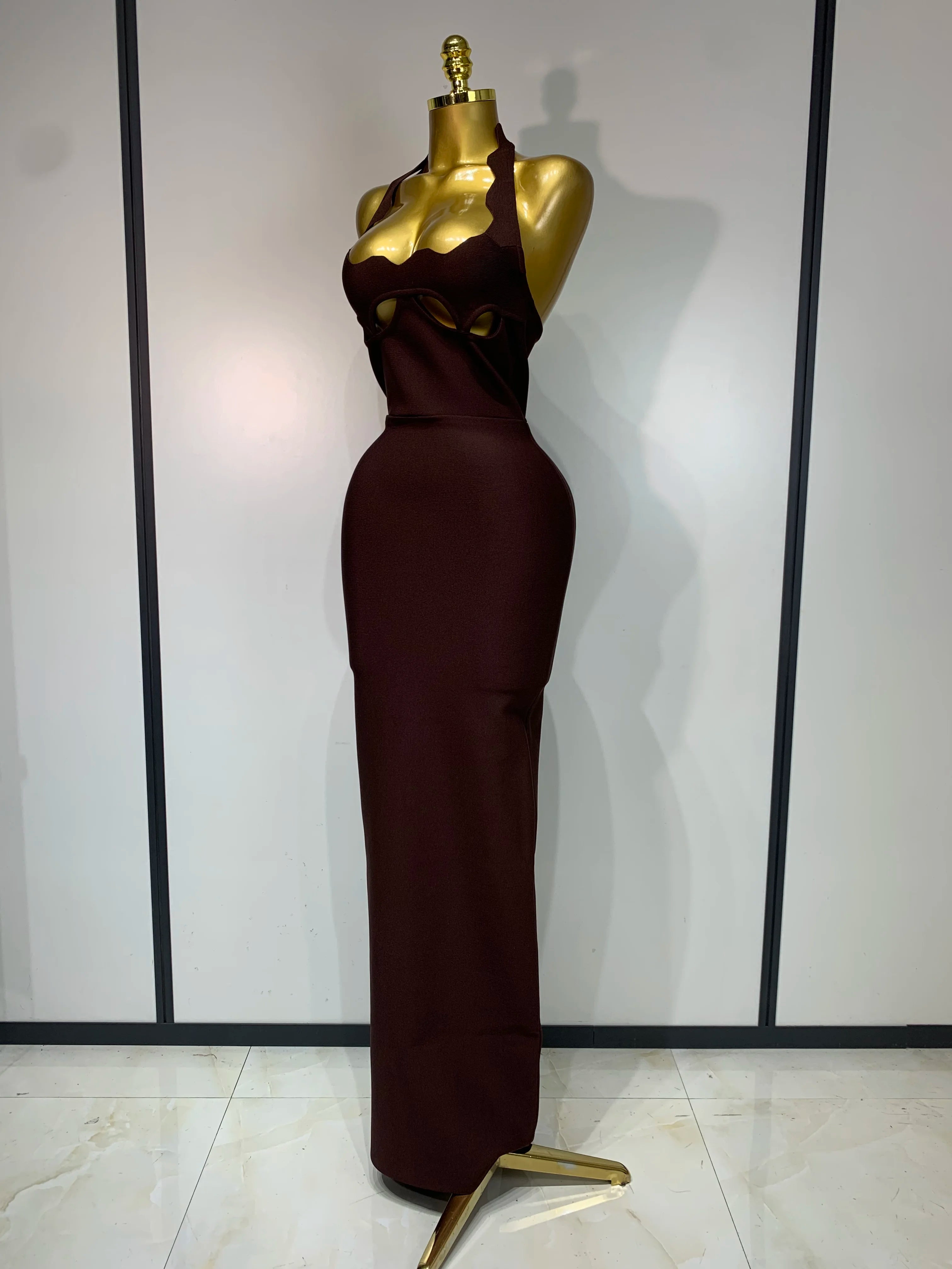 Halter Neck Bandage Dress