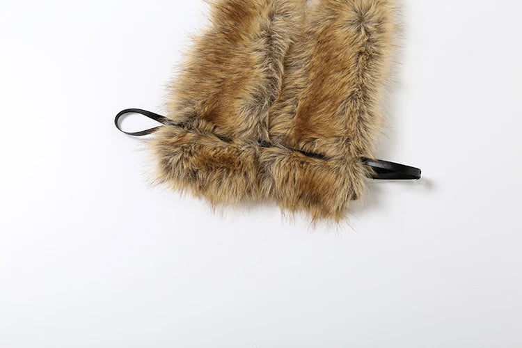 Fluffy Halter Crop Top