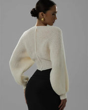 Frappe Knit Crop Sweater
