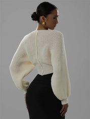 Frappe Knit Crop Sweater