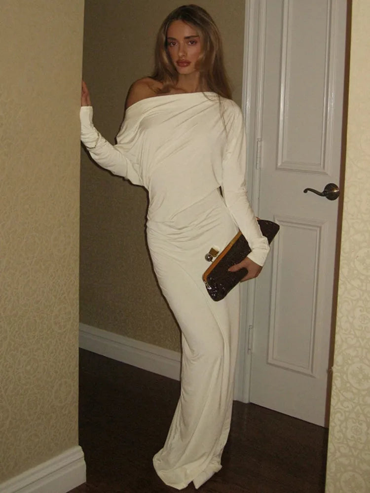 Butter Yellow Off Shoulder Maxi Dress