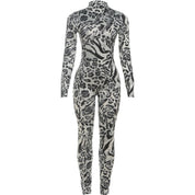 Animal Instinct Leopard  Jumpsuit