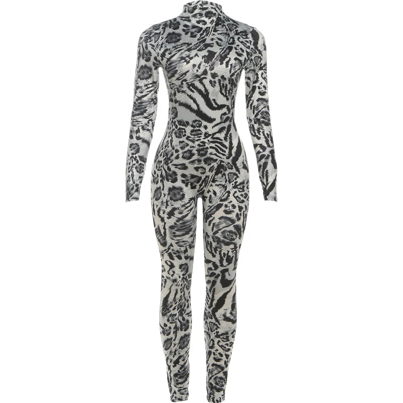 Animal Instinct Leopard  Jumpsuit
