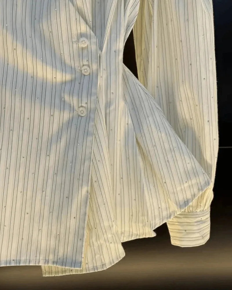 French Striped Long Sleeved Shirt