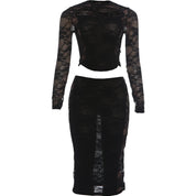 Blanc Midi Skirt Set