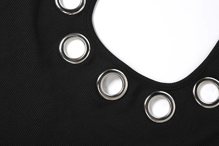 Silver Rings Mini Dress