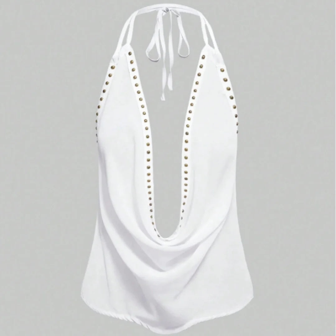 Cow Neck Halter top