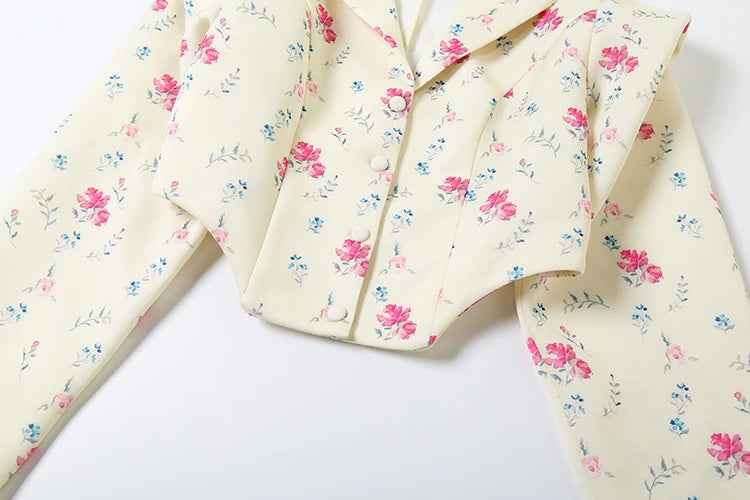 Floral Cropped Jacket