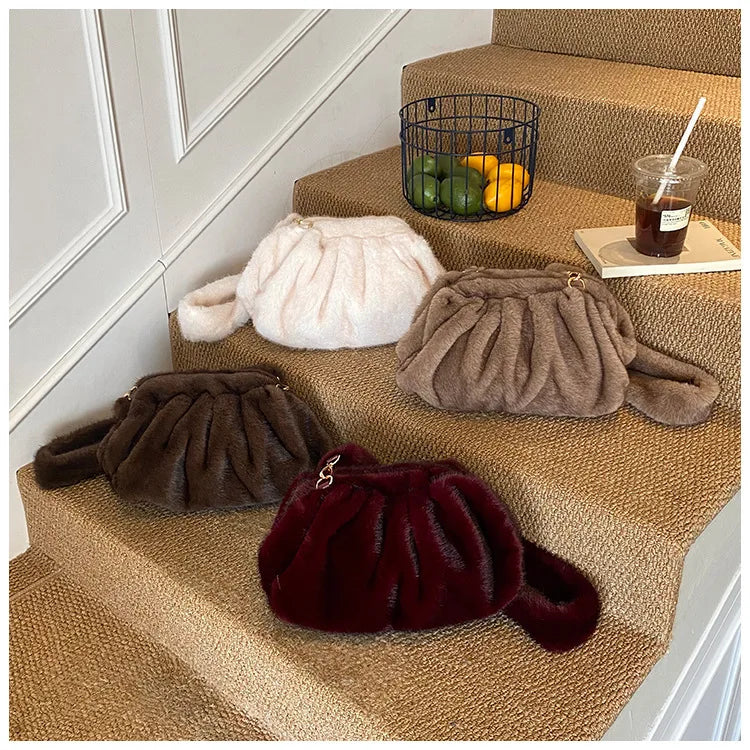 Fluffy Crossbody Faux Fur Bag