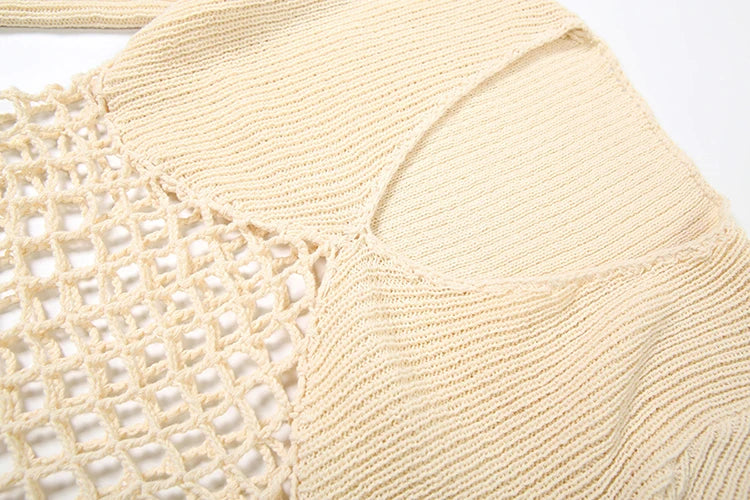 Knit V-Neck Maxi Dress