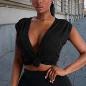Lolo Deep V Neck Top