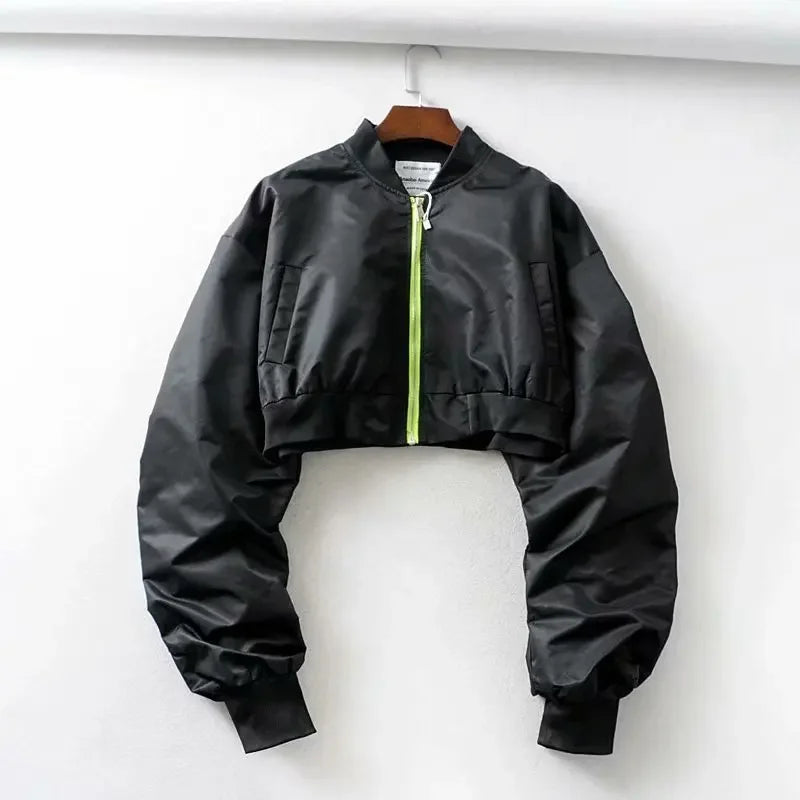 Cropped Flight Jacket