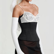 Layered Lace Corset Top