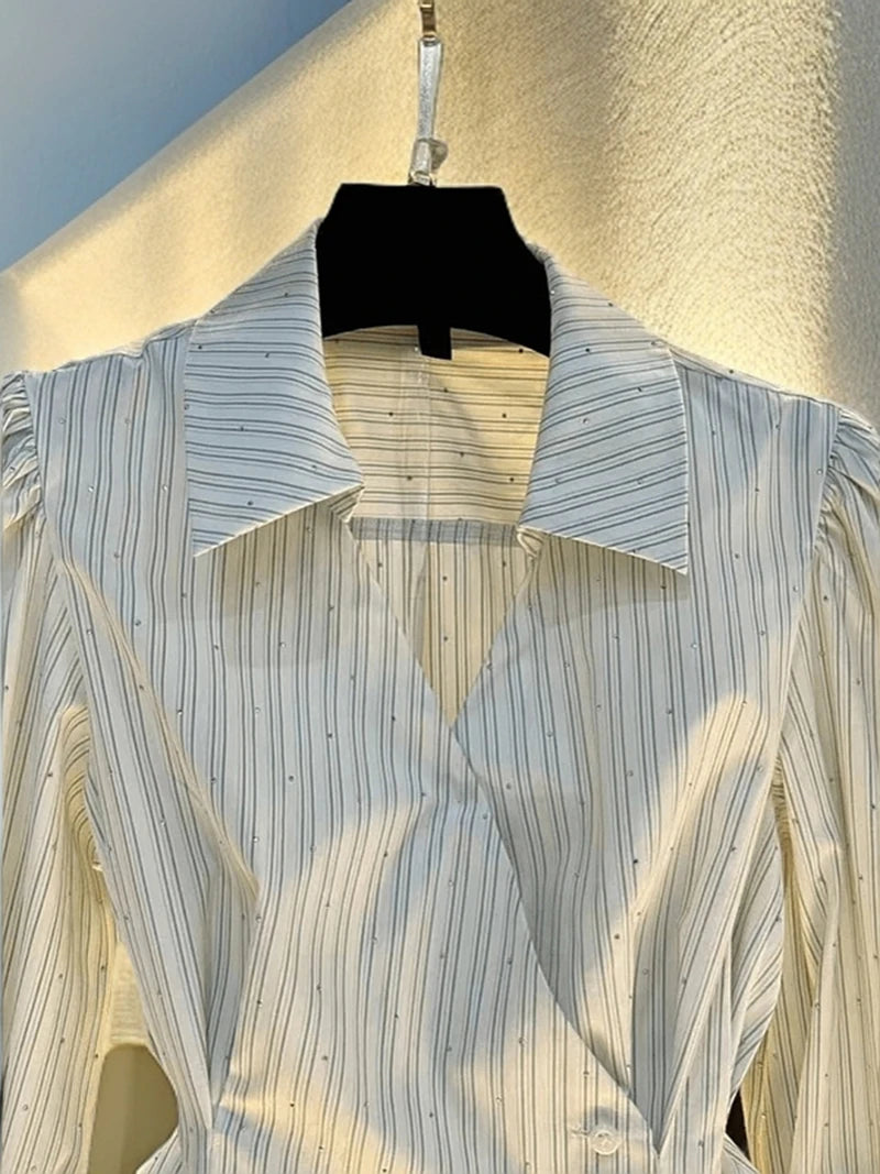 French Striped Long Sleeved Shirt