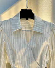 French Striped Long Sleeved Shirt