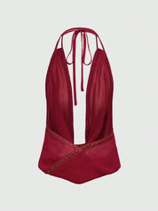 Cow Neck Halter top