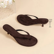 Suede Thong Sandals