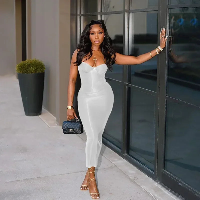 Body Corset Maxi Dress