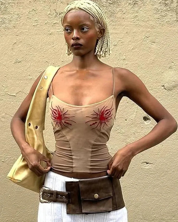 Red Sun Camisole Top