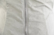 Off White Asymmetric Strapless Top