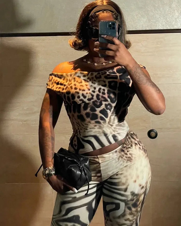 Wild Thing Off Shoulder Capri Set