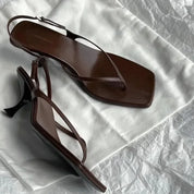 Retro Square Toe Sandals