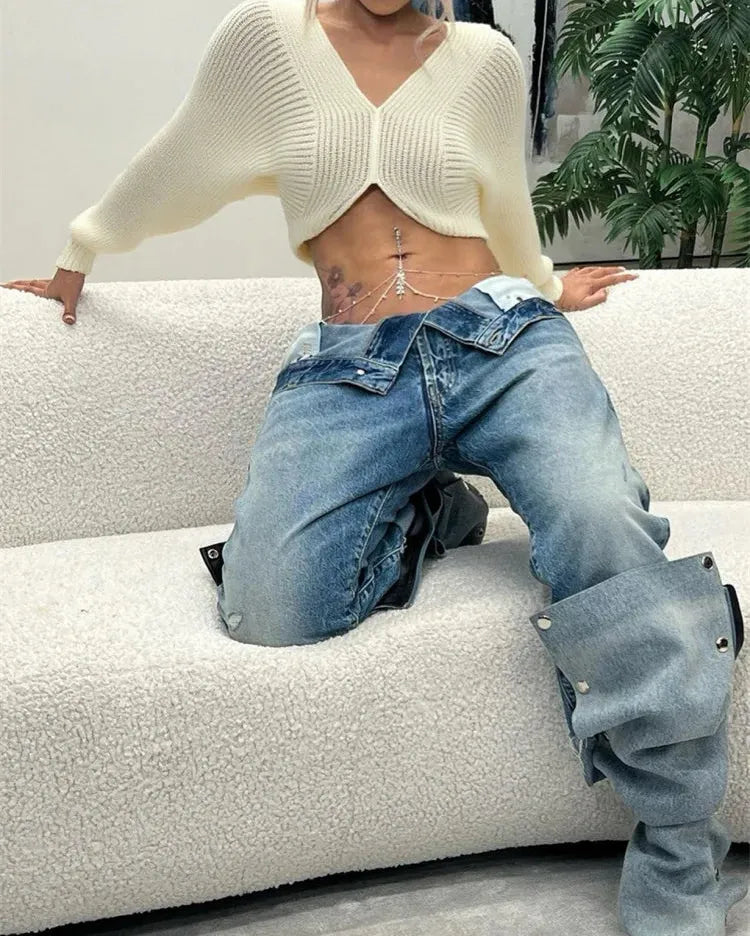 Frappe Knit Crop Sweater