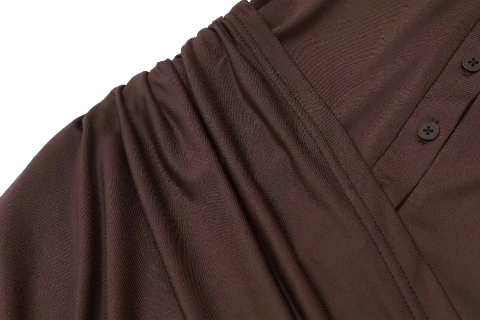 Chocolate Mini Button Down Dress