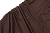 Chocolate Mini Button Down Dress