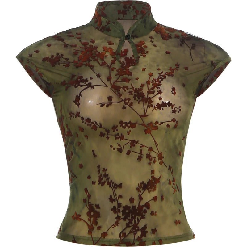Blossom Mesh Top