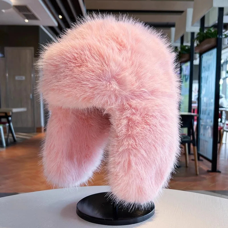 Faux Fur Bomber Hat