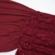 Barely There Lace Panel Skirt Set
