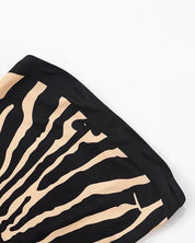 Zebra Striped Tube Dress