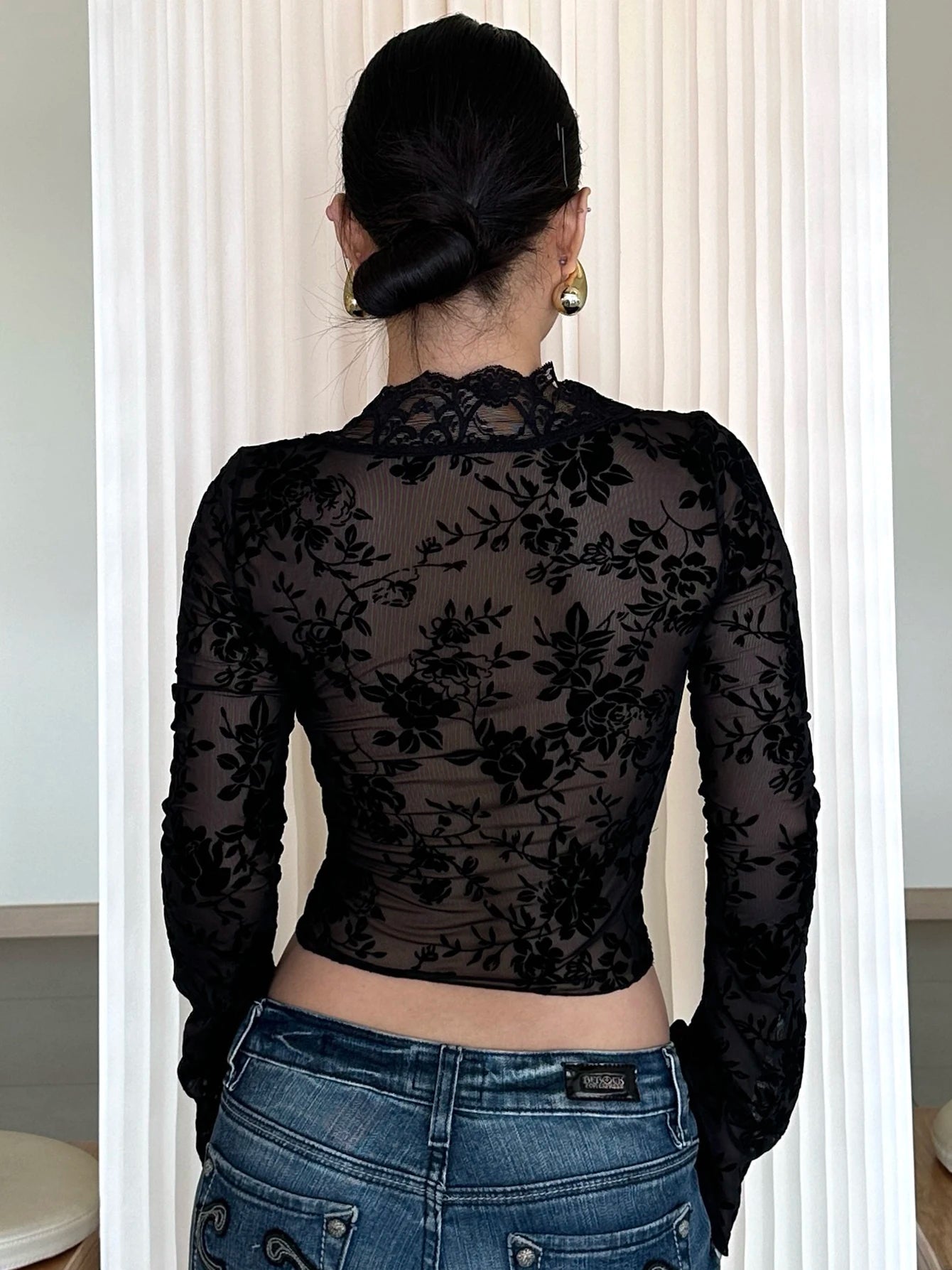 Kelsey Lace Mesh Top