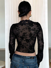 Kelsey Lace Mesh Top