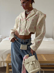 Floral Cropped Jacket
