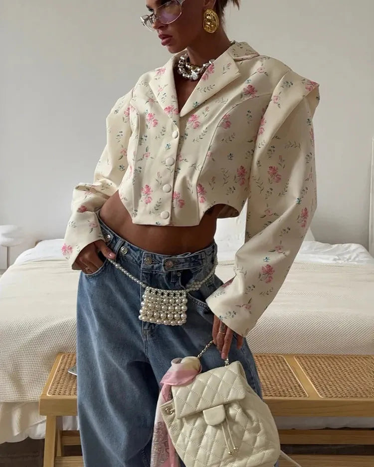 Fleur De Femme Crop Jacket