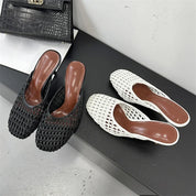 Weave Slip In Mules