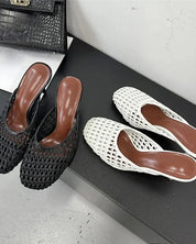 Weave Slip In Mules