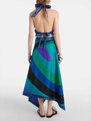 Blue Calypso Skirt Set