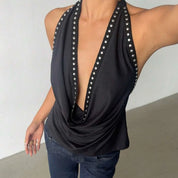 Cow Neck Halter top
