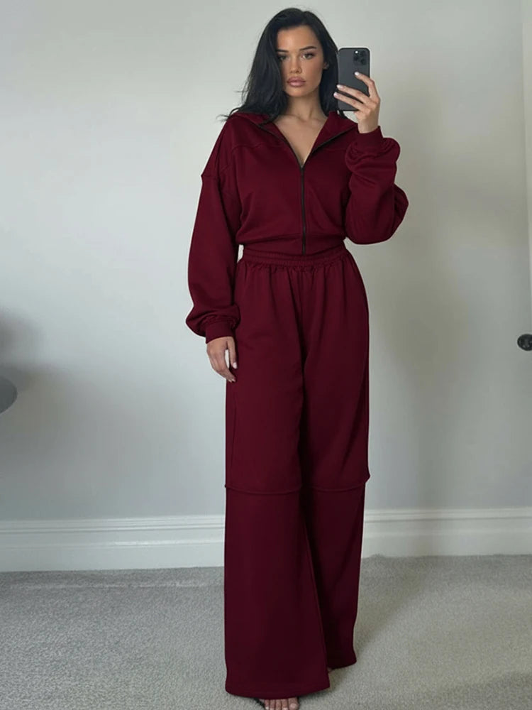 Sporty Tracksuit Set