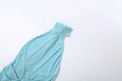 Velvet Ruched Tassel Dress