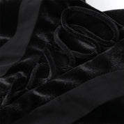 Black Velvet Sheer Maxi Dress